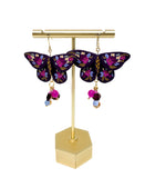 Autumn Floral Moth Dangles