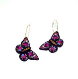 Autumn Floral Moth Dangles
