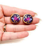 Autumn Floral Studs