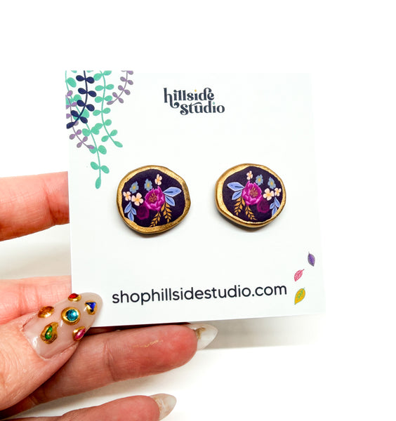 Autumn Floral Studs