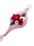 Candy Cane Floral Christmas Ornament   PRE ORDER