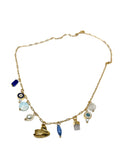 Swan & Gemstone Charm Necklace