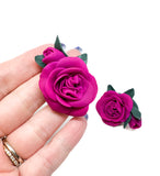 Garden Rose Statement Studs