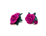 Garden Rose Statement Studs