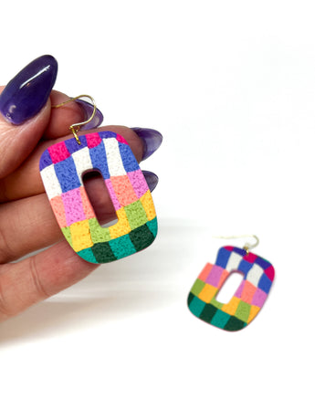 Colorful Checkered Dangles