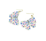 Sweet Floral Butterfly Dangles