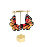 Butterfly Dangles: Orange Ombre (Monarch)