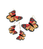 Butterfly Dangles: Orange Ombre (Monarch)