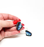 Blue Flying Butterfly Dangles