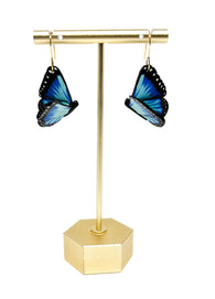 Blue Flying Butterfly Dangles