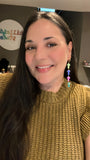 Colorful Mushroom Chain Earrings