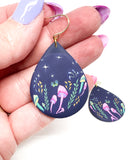 Teardrop Dangles - Enchanted Mushroom