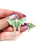 Luna Moth Dangles