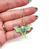 Luna Moth Necklace