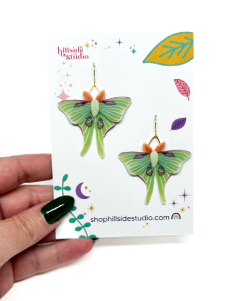 Luna Moth Dangles
