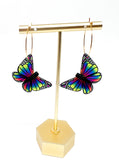 Butterfly Dangles:  Neon Rainbow