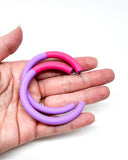 Color Blocked Hoops - Large