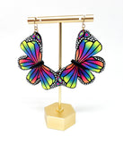 Butterfly Dangles:  Neon Rainbow