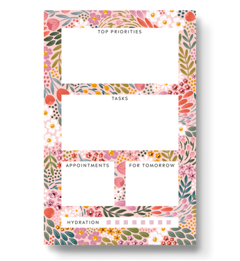 Summer Meadows Daily Planner Notepad, 8.5x5.5 in.