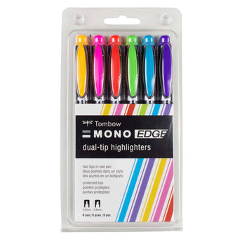Tombow MONO Edge Highlighters - 6-Pack
