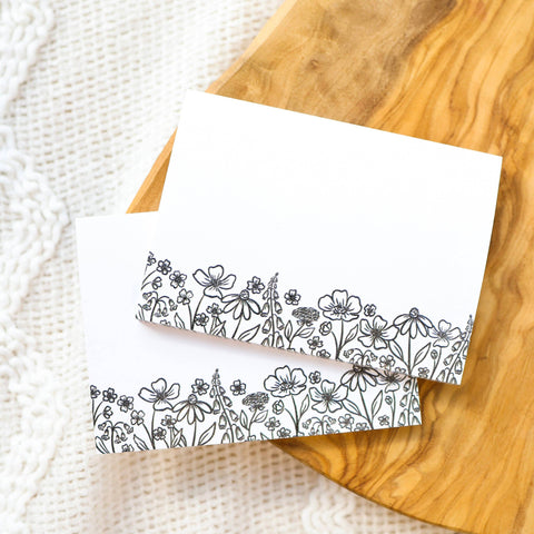 Pressed Florals Sticky Note Pad, 50 Sheets, 4x3 in.