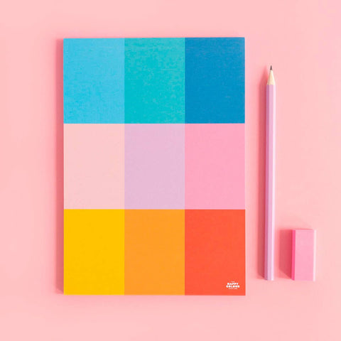 Colour Block Grid Notepad