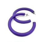 Hoop Earrings - Purple - LIBERTY GIRLS SOCCER FUNDRAISER