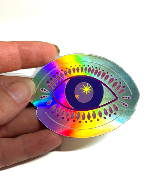 STICKER: Holographic Eye — Featherweight Studio