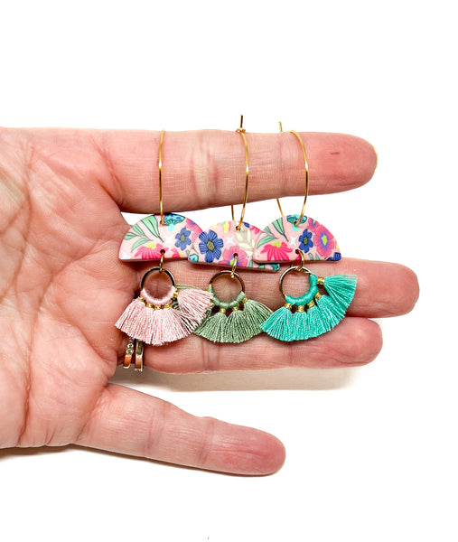 Parker Earrings -  Blush Garden