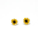Sunflower Clay Studs -  Small
